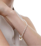 Bracciale elastico Vestopazzo Sfere e farfalla madreperla