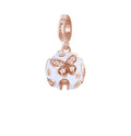 Charm Rosato Storie CAMPANELLINO con farfalle