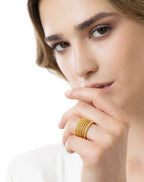 Anello Vestopazzo donna regolabile multilinee luminose