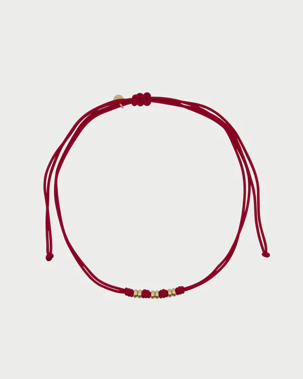 Collana Rue des Mille CHARMBAR Soft cord Rondelle bordeaux