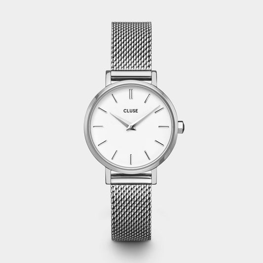 Orologio Cluse Boho Chic Petite Mesh White