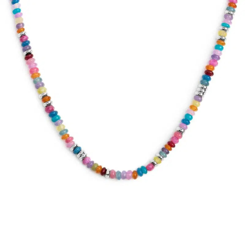 Collana Marlù donna con perline colorate a ciambella