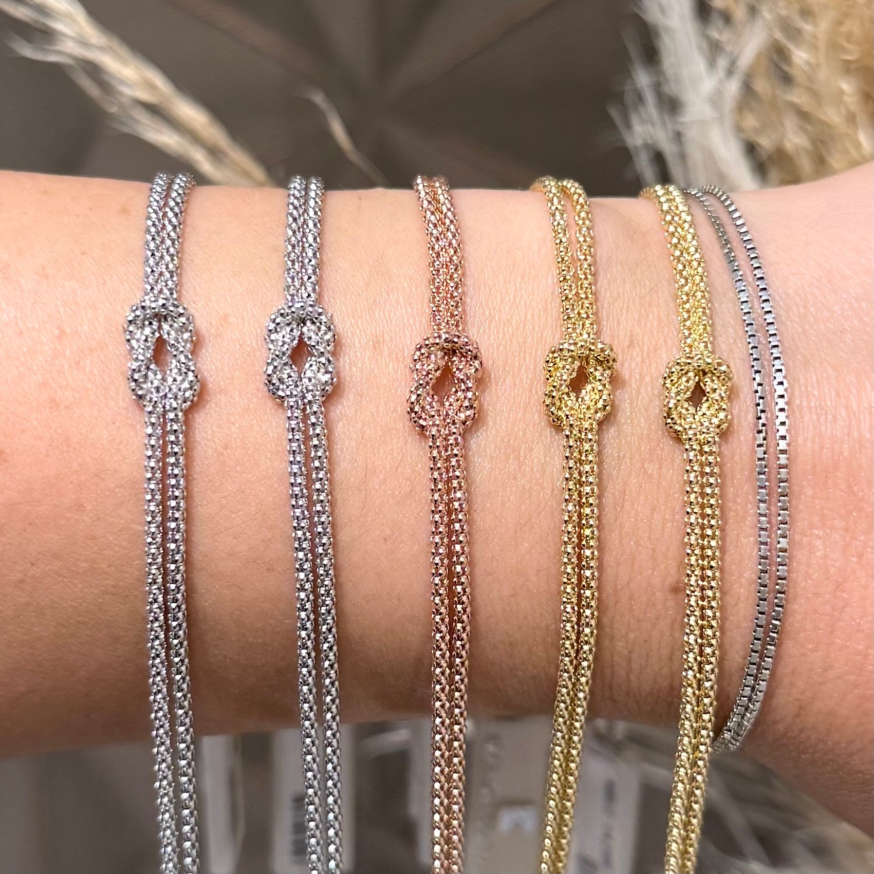Bracciale donna Marcello Pane con nodo centrale