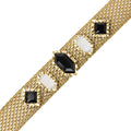 Bracciale Donna Anartxy GLEAM a maglie nero
