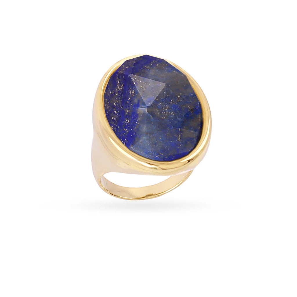 Anello Anartxy donna SPIRIT sigillo pietra blu