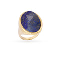 Anello Anartxy donna SPIRIT sigillo pietra blu