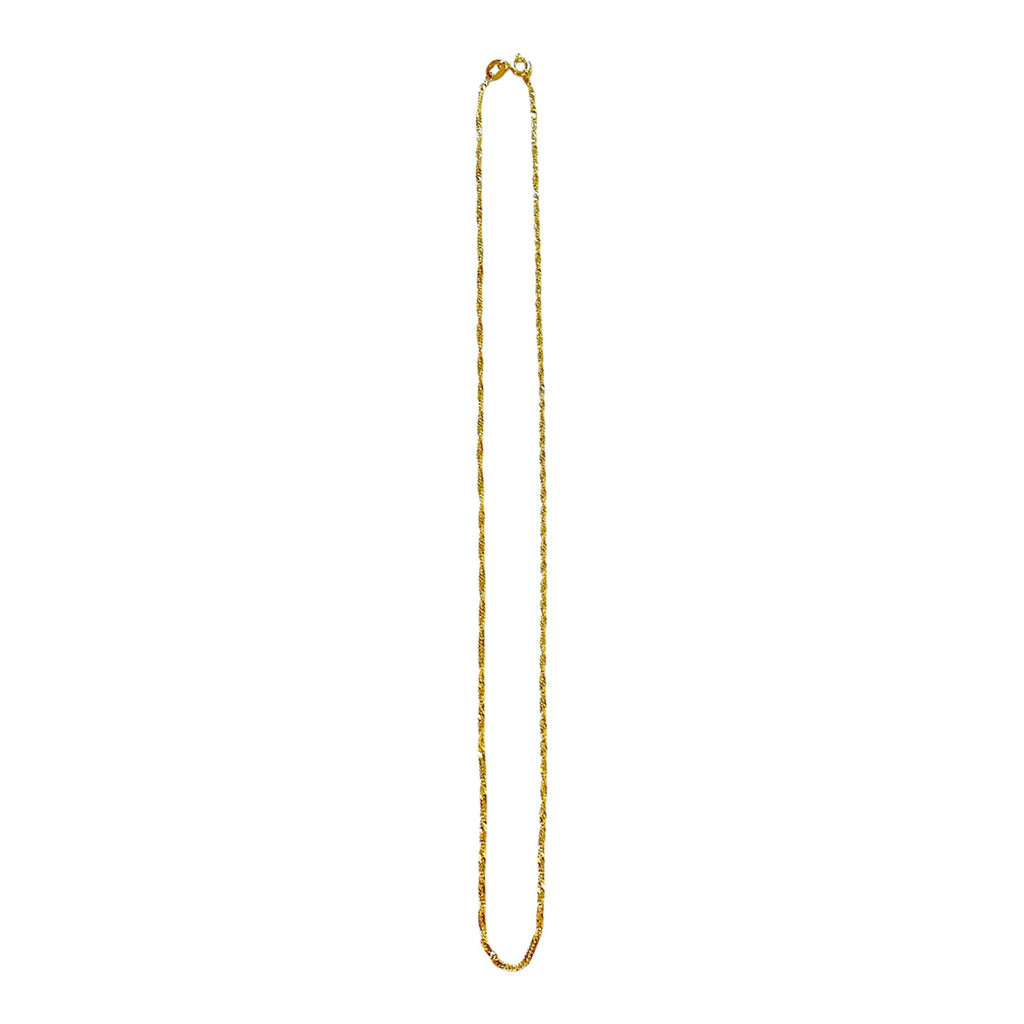 Collana Milor donna Catena intrecciata in Oro 375