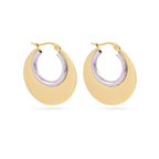 Orecchini Anartxy donna medaglione mini bicolor ESSENTIAL