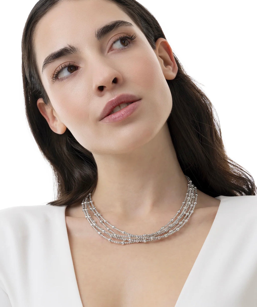 Collana Vestopazzo donna multifilo con sfere