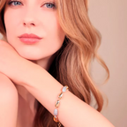 Bracciale Bronzallure donna Pepite e lucide e pavè di cubic zirconia