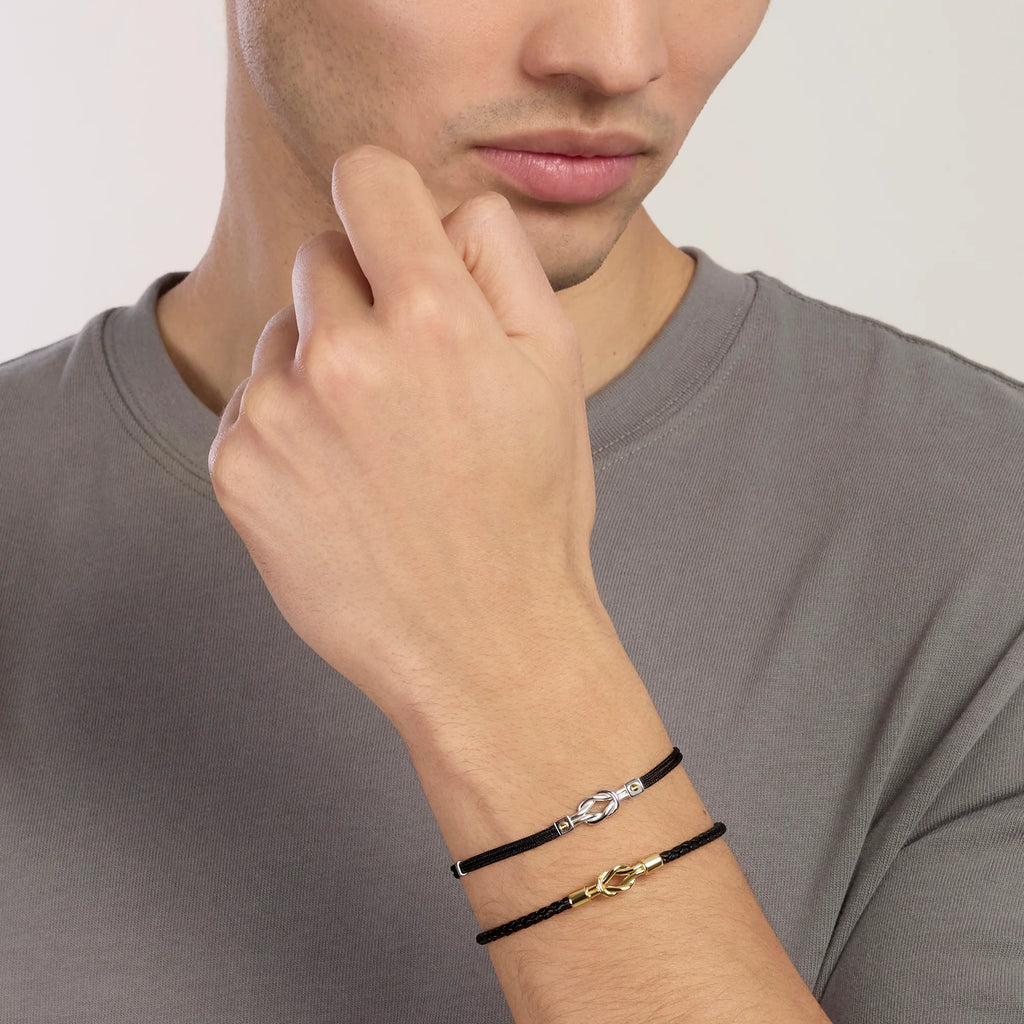 Bracciale Mabina Uomo nylon con nodo centrale da uomo IL MARINAIO