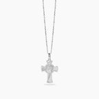 Collana Mabina uomo in argento con pendente croce