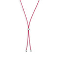 Collana Marlù cordino a laccio fucsia