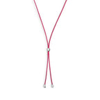 Collana Marlù cordino a laccio fucsia