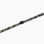 Bracciale Kidult uomo regolabile con ematite e turchese verde