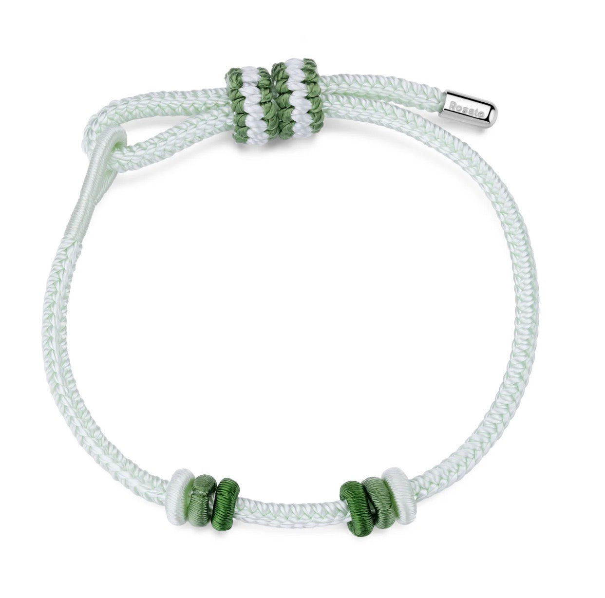 Bracciale regolabile verde Rosato