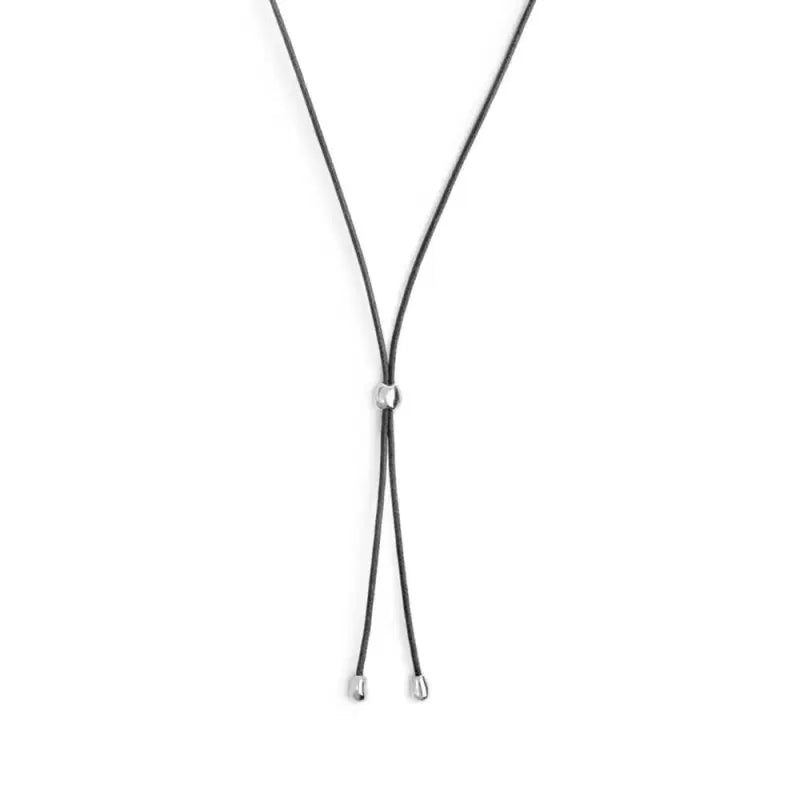 Collana Marlù cordino a laccio nero