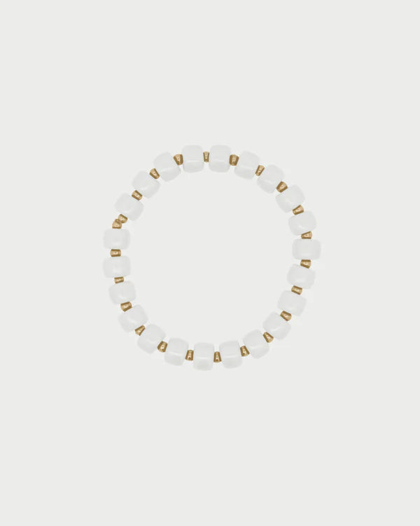Bracciale Rue des Mille Base Elastico IBIZA panna