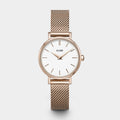 Orologio Cluse Boho Chic Petite Mesh White, Rose Gold Colour