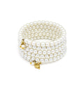 Bracciale Vestopazzo donna rigido multifilo con perle