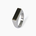 Anello 2Jewels uomo Piastrina rettangolare black
