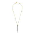 Collana Marlù a Y con nodo catena snake e catena foxtail