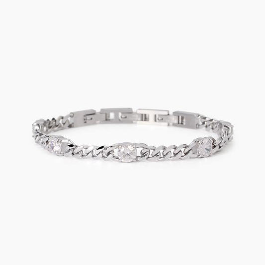 Bracciale 2Jewels donna groumette e zirconi bianchi