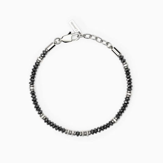 Bracciale 2Jewels uomo dischetti diamantati ematite