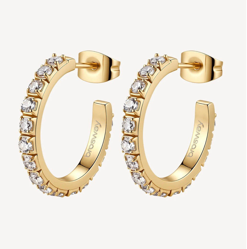 Orecchini a cerchietto Brosway donna Desideri gold big