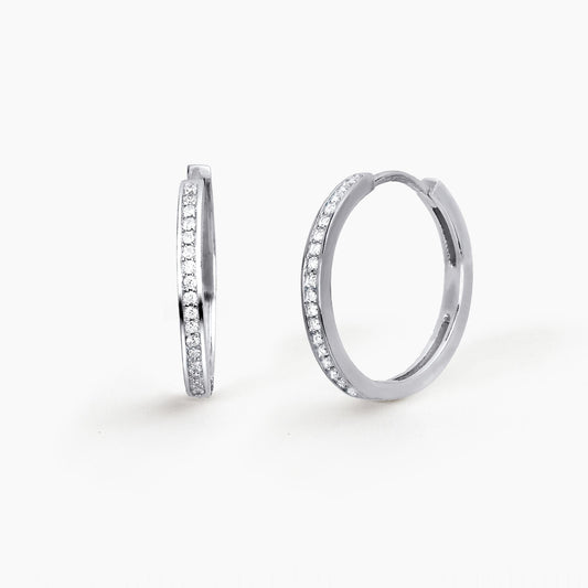 Orecchini a cerchio Mabina donna Zirconati