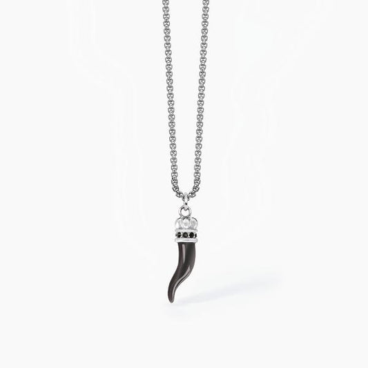 Collana 2Jewels uomo Cornetto black