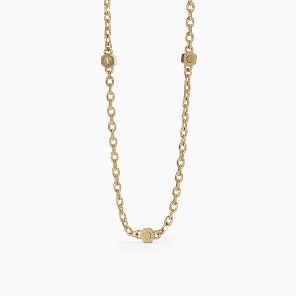 Collana 2Jewels uomo Esagoni gold