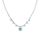 Collana Marlù donna catena chicco di riso con sole pendente