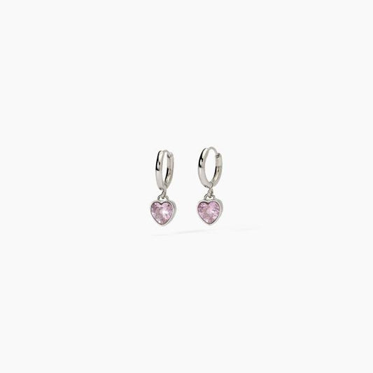 Orecchini a cerchietto 2Jewels donna Cuore rosa