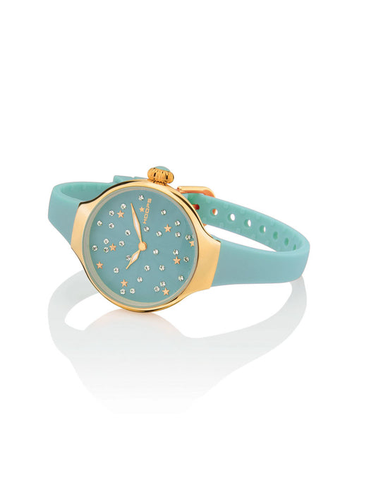 Orologio Hoops donna Nouveau Chérie Sliding Star Gold Salvia