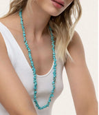 Collana Vestopazzo Coral Elastica Turchese