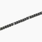 Bracciale Kidult uomo regolabile con dischetti in pietra lavica.