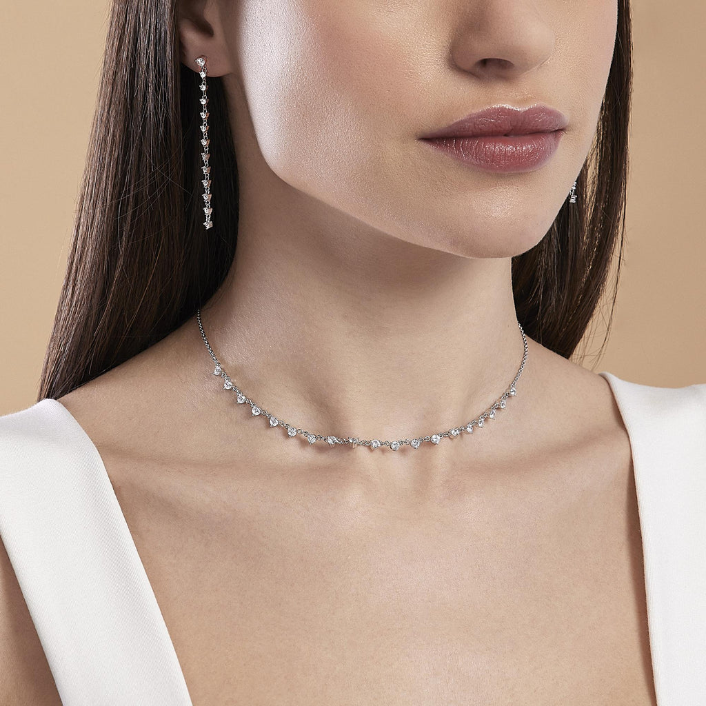 Orecchini Mabina donna Zirconi pendenti