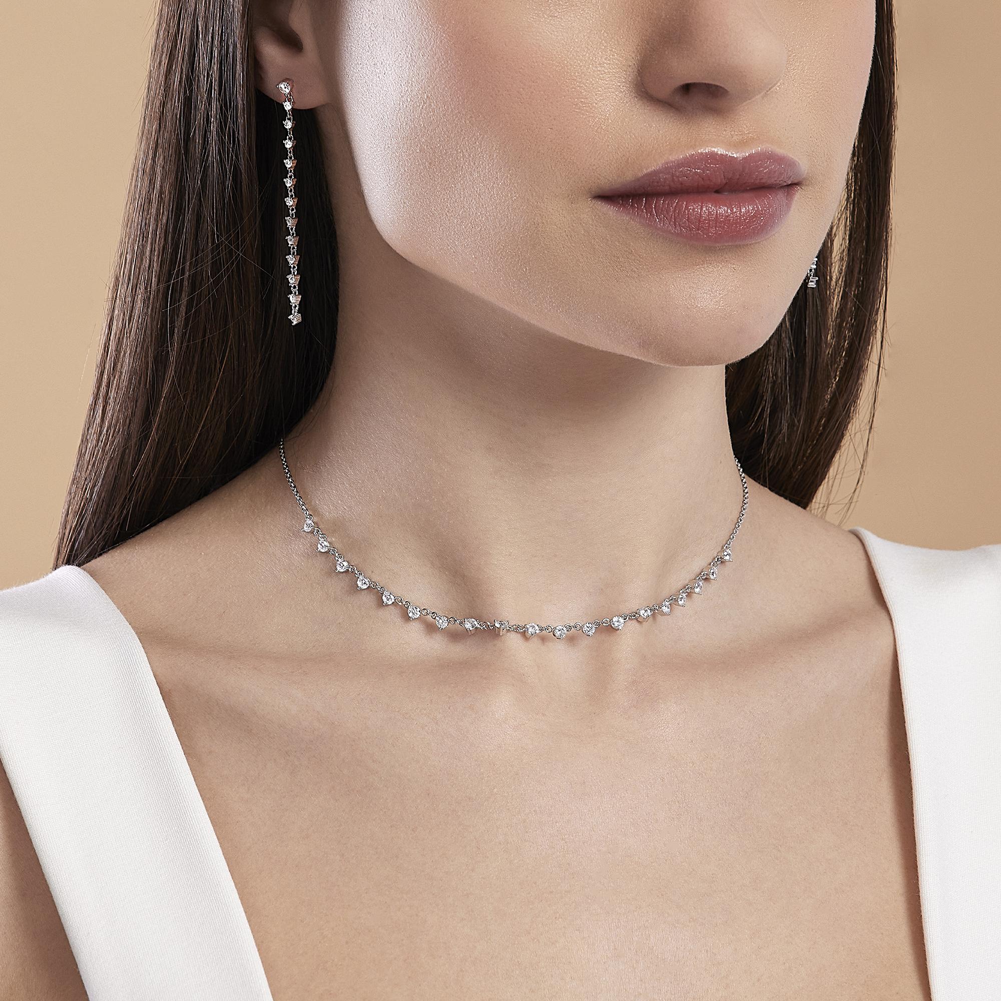 Orecchini Mabina donna Zirconi pendenti