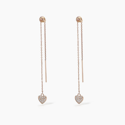 Orecchini Mabina donna Scatto rubato Cuori Rosè