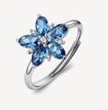 Anello argento Fancy Freefom blue Fiore big
