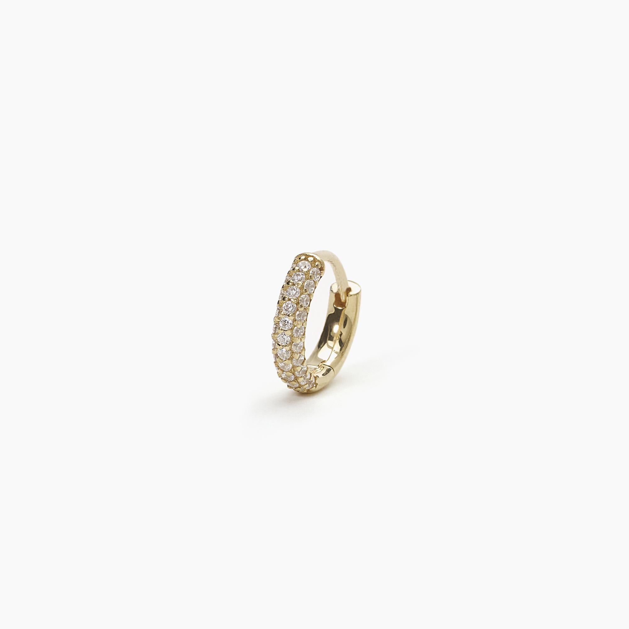 Mono Orecchino Mabina donna Cerchietto zirconato