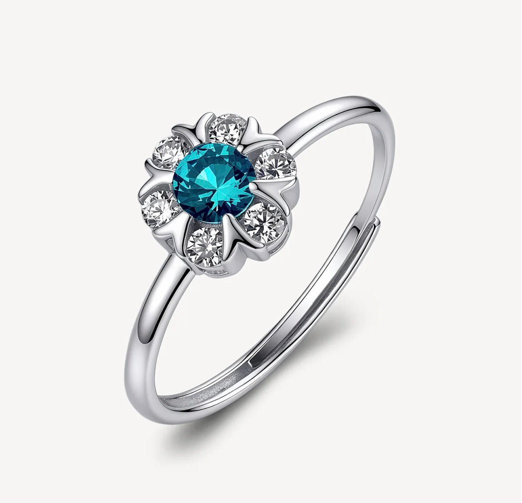 Anello argento Brosway Fancy donna Aqua green Fiorellino