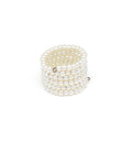Anello Vestopazzo donna regolabile fascia a fisarmonica con microperle