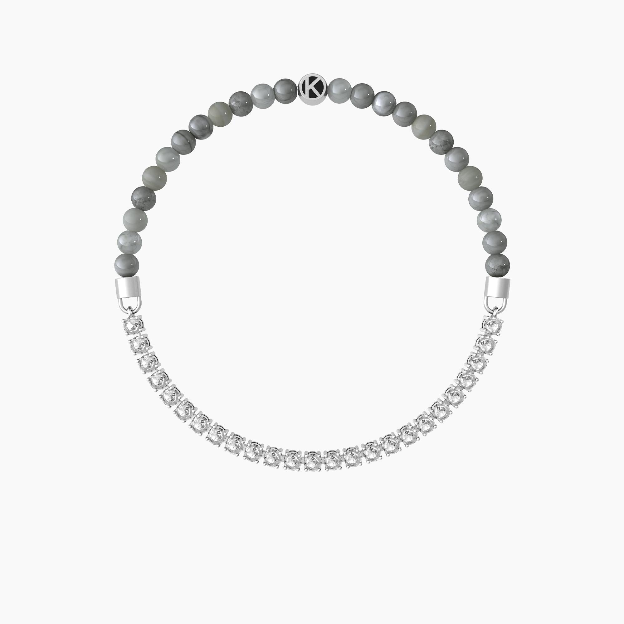 Bracciale Kidult uomo "Be different" Grigio