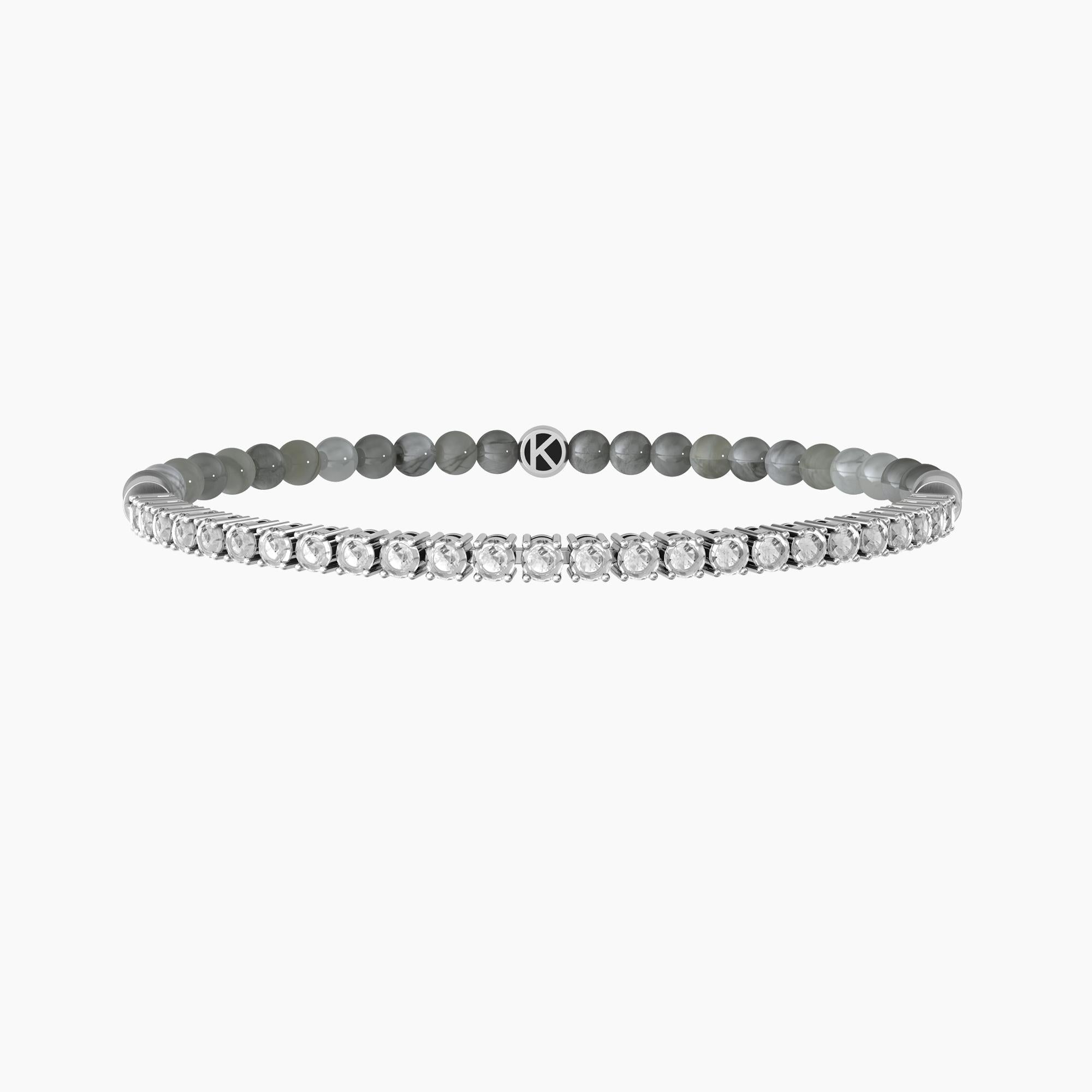 Bracciale Kidult uomo "Be different" Grigio