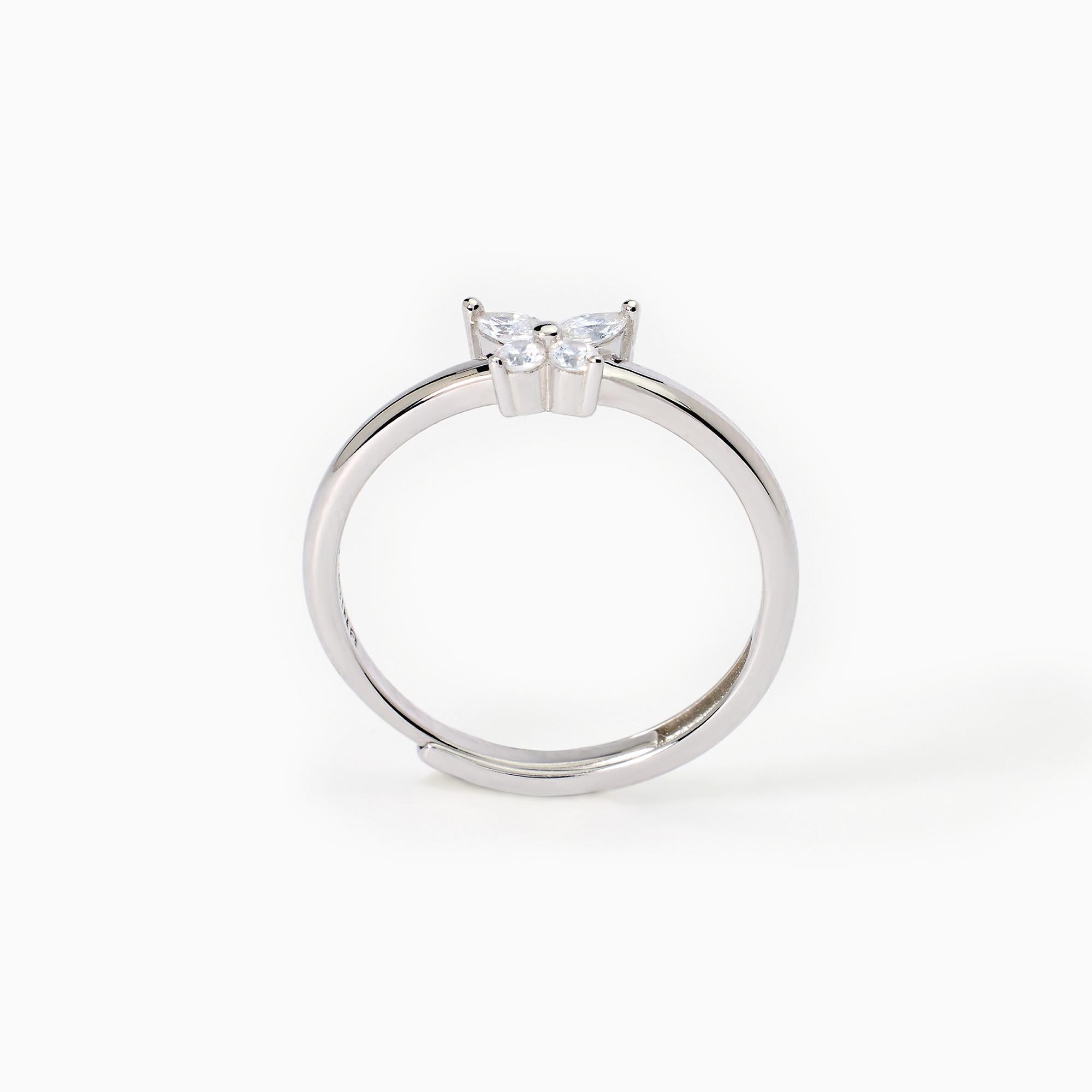 Anello Mabina donna Zirconi taglio marquise Secret garden