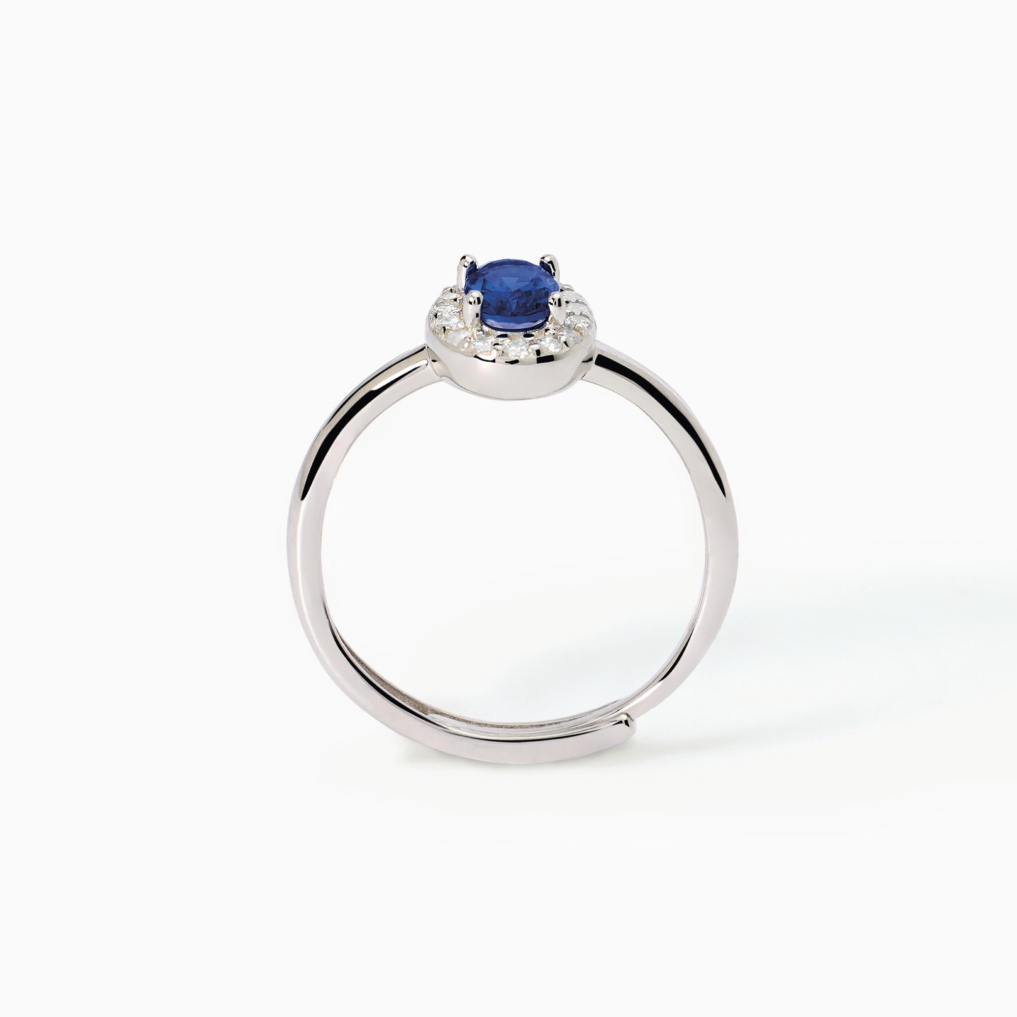 Anello Mabina donna Zaffiro ovale Cool or rétro?