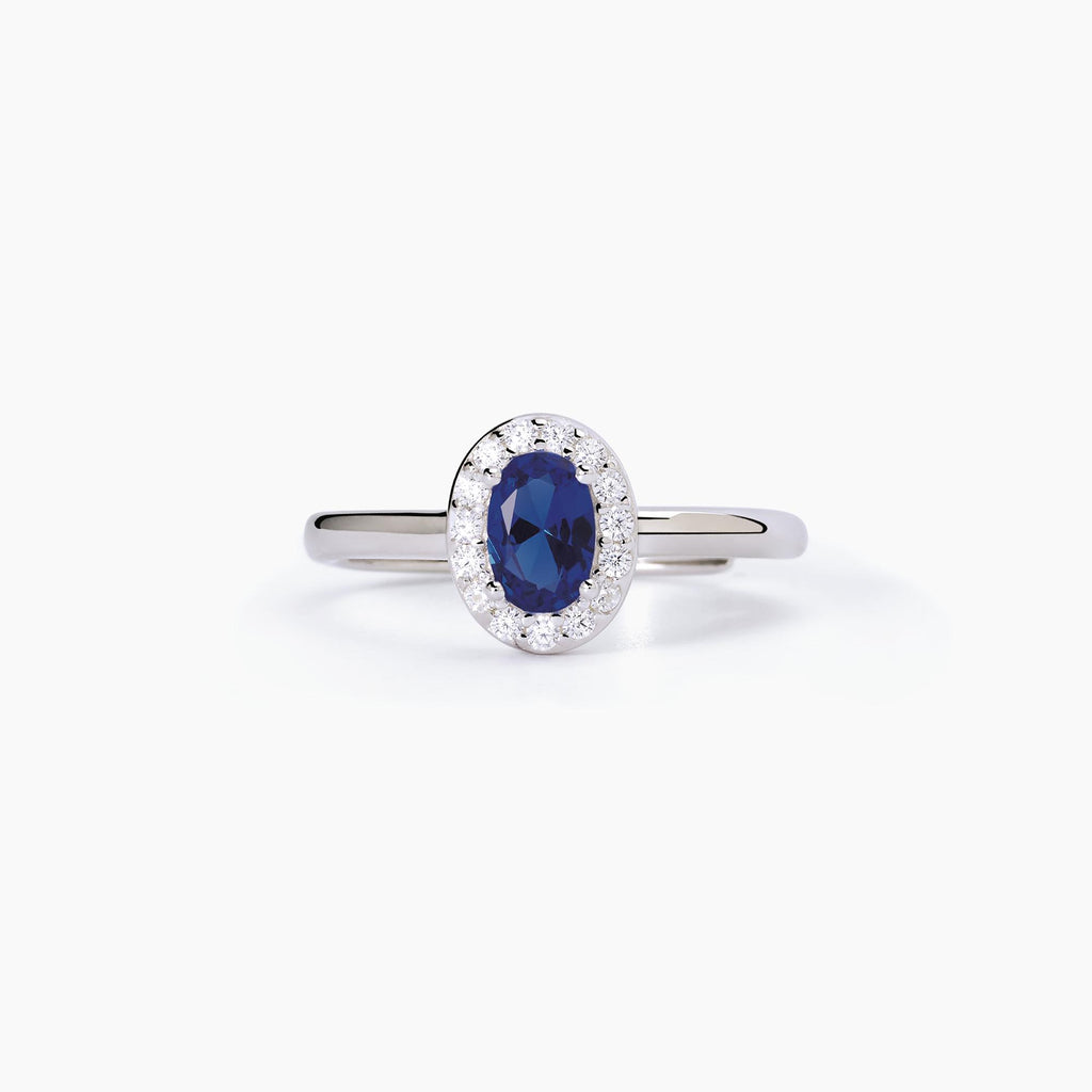 Anello Mabina donna Zaffiro ovale Cool or rétro?
