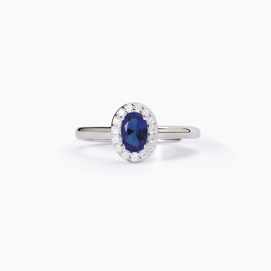 Anello Mabina donna Zaffiro ovale Cool or rétro?